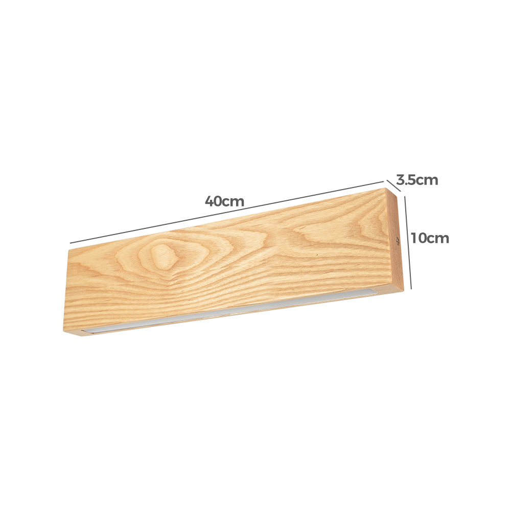 Dielli Ash Wood LED Up/Down Wall Light
