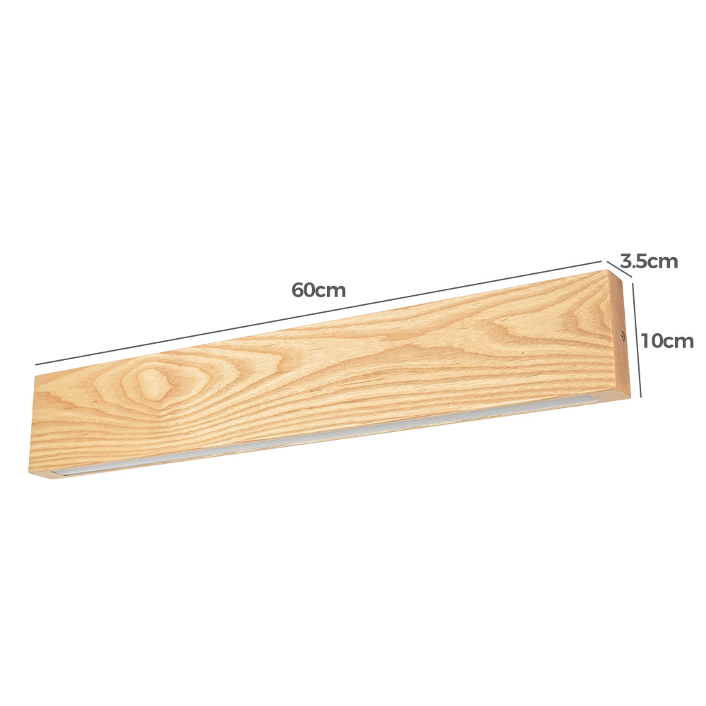 Dielli Ash Wood LED Up/Down Wall Light