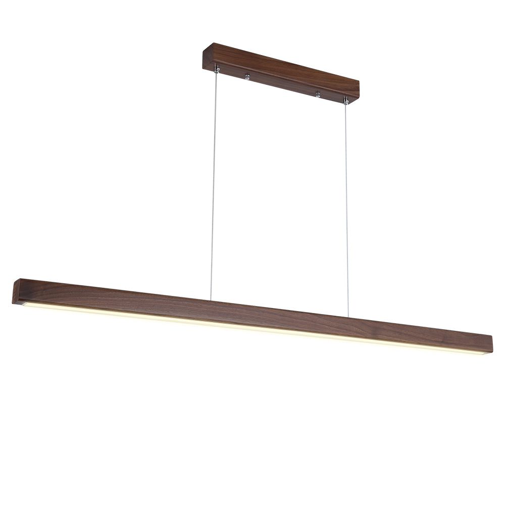 Twyla Walnut Wood Pendant Light