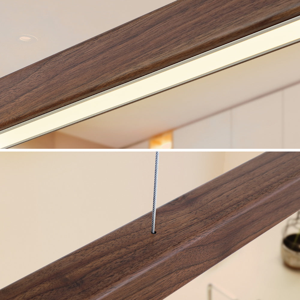 Twyla Walnut Wood Pendant Light