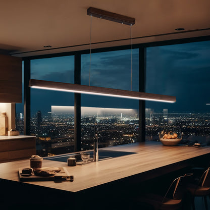Twyla Walnut Wood Pendant Light