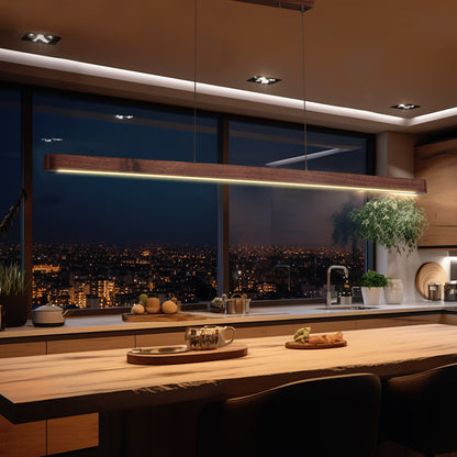 Galej Walnut Wood LED Pendant Light