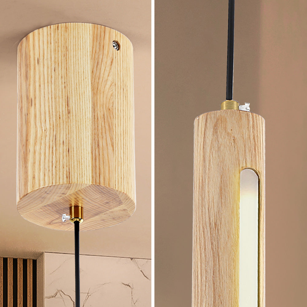 Galina Ash Wood Pendant Light