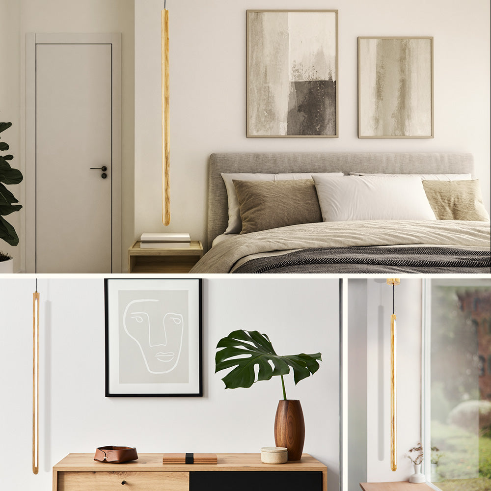 Galina Ash Wood Pendant Light