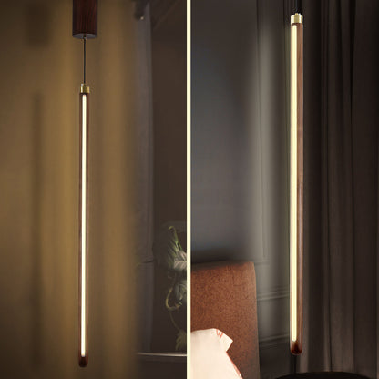 Last 2 Stocks! - Pan Walnut Wood Pendant Light